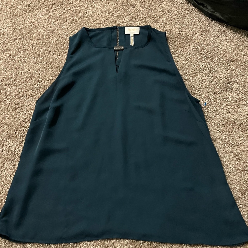 Laundry By Shelli Segal Teal Blouse
